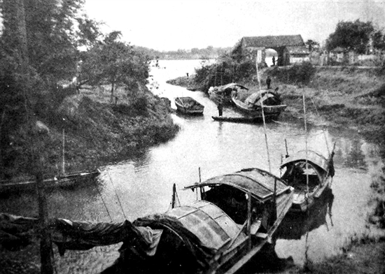 民國(guó)時(shí)期的高沙渡頭（1946年攝）。