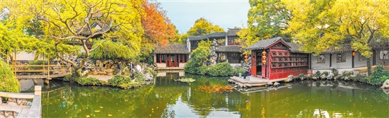 同里古鎮(zhèn)秋色醉人。