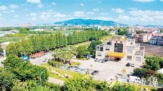 近年來，英南村以黨建引領(lǐng)綠美鄉(xiāng)村建設(shè)，大大提升了宜居宜業(yè)水平。圖為英南村黨群服務(wù)中心。