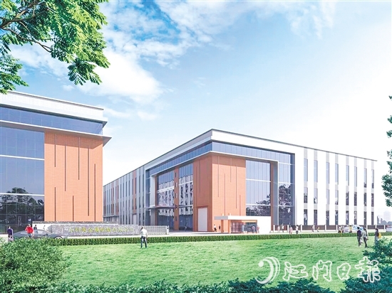 廣東科美金屬制造有限公司新工廠奠基，這是鶴山推動(dòng)項(xiàng)目招引、動(dòng)工、投產(chǎn)的又一有力見證。圖為項(xiàng)目效果圖。