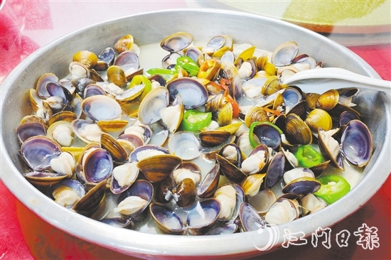 睦洲黃沙蜆味道清甜。