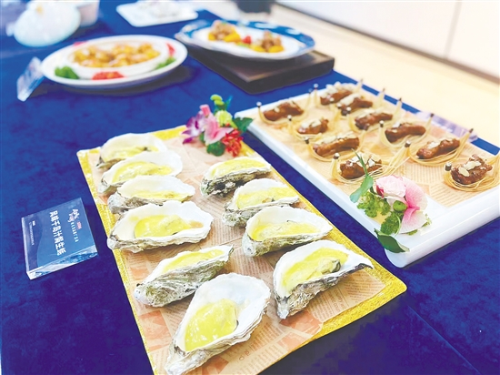 現(xiàn)場(chǎng)展示了特色菜式。