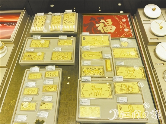 近期多家金飾品牌價格以上漲為主，部分品牌漲至年內(nèi)最高。