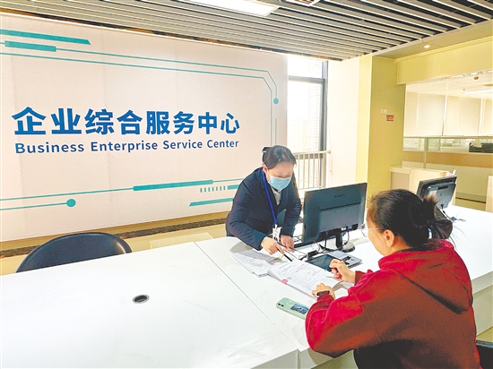 臺(tái)山聚焦精準(zhǔn)服務(wù)企業(yè)，專(zhuān)設(shè)企業(yè)綜合服務(wù)中心,整合幫辦代辦、咨詢(xún)指導(dǎo)、政策對(duì)接等核心功能。