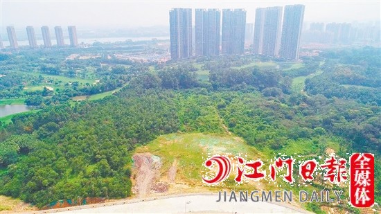 蓬江區(qū)豬乸環(huán)地段地塊實景圖。