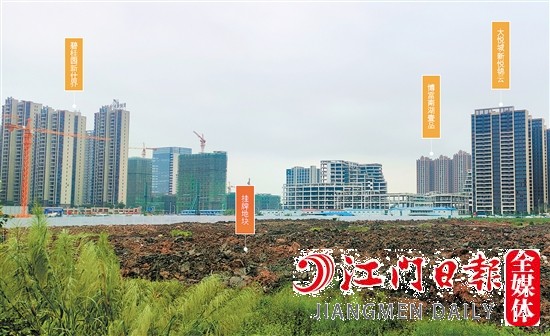 新會(huì)樞紐新城靚地示意圖。