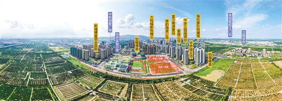 位于新會(huì)區(qū)的樞紐新城厚德路北側(cè)、新會(huì)華僑實(shí)驗(yàn)小學(xué)東側(cè)地塊（地塊一）和樞紐新城今華路南側(cè)、新會(huì)華僑實(shí)驗(yàn)小學(xué)東北側(cè)地塊（地塊二）。