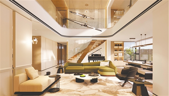 博學(xué)名苑在售復(fù)式產(chǎn)品備受關(guān)注。圖為效果圖。受訪者提供