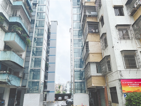 加裝電梯的二手住房受到不少購房者青睞。